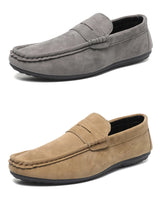 2026 Casual Men's Shoes Versatile Comfortable Work Shoes Driving Loafers Black, Grey, Khaki Three-Colour