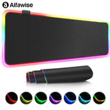 RGB LED Light Mousepad Waterproof Large Gaming Mouse Pad Gamer Mouse Carpet Big Mause Keyboard Pad PC Desk Play Mat with Backlit