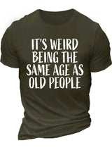 Men’s Funny Age Quote Cotton T-Shirt