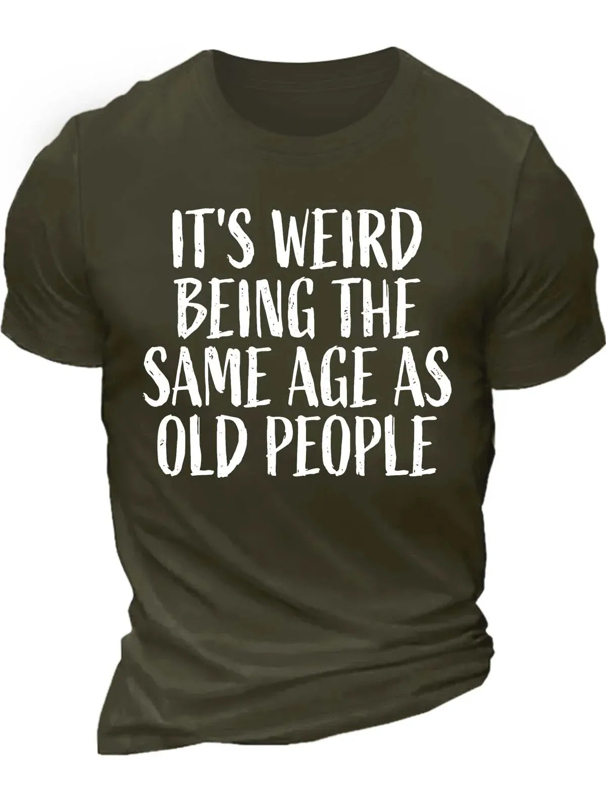 Men’s Funny Age Quote Cotton T-Shirt