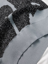 Men's Graffiti Jacquard Crew Neck Knit Sweater