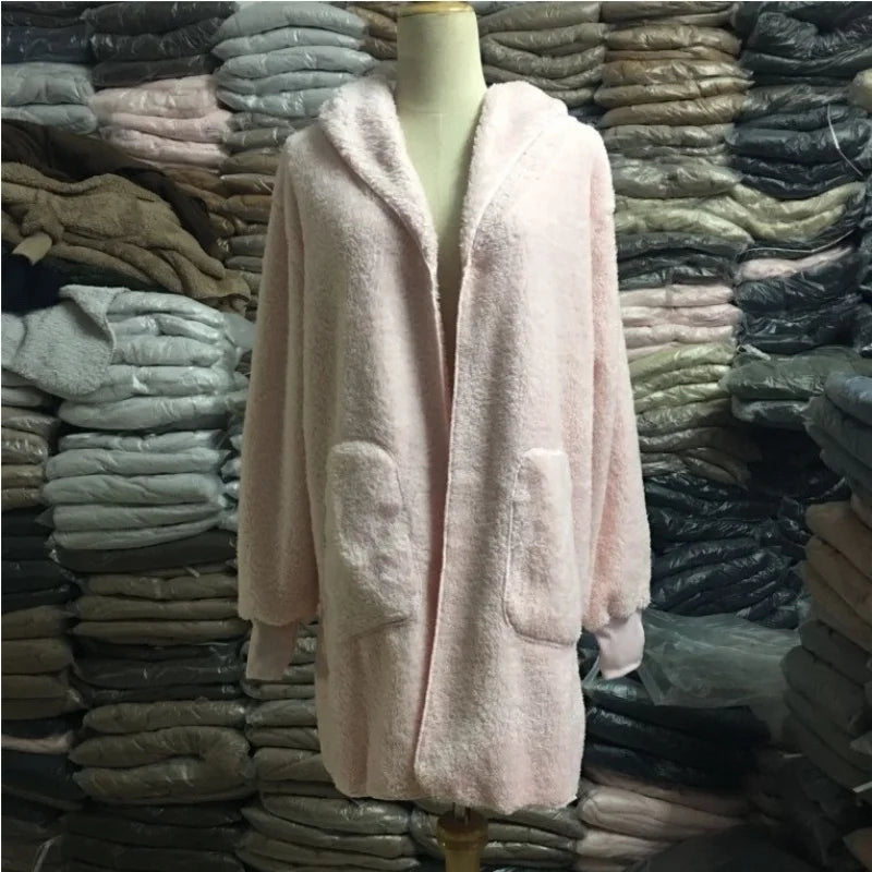 Reversible Fleece Longline Cardigan