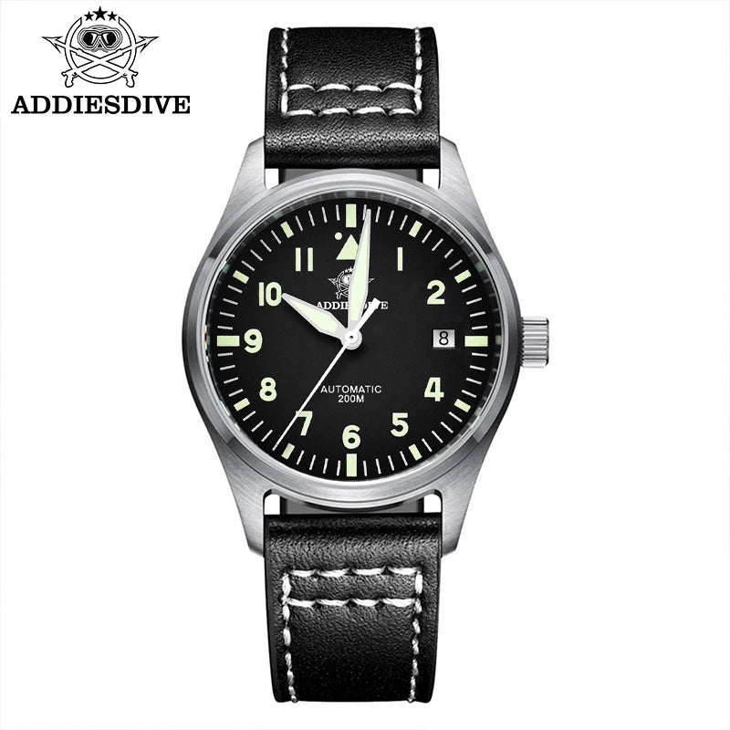 ADDIESDIVE Watches For Men C3 Super Luminous 200m Waterproof  Japan 8215 316L Stainless Reloj Hombre Automatic Mechanical Watch