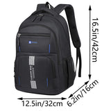 Fashion Minimalist Men’s Rucksack, Lightweight Nylon Backpack with Multiple Storage Slots for School & Weekend Trips