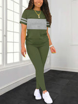 Women's Summer Casual  Set Fashionable Comfortable Ensemble Ladies Clothing Outfit