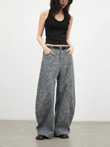 CHIC VEN New Women Jeans Loose Casual High Waist Wide Leg Denim Pants Paisley Female Trousers Spring Autumn 2026