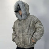 Men's Cotton Jacket – Eagle Embroidery & Tie-Dye