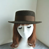 Wool Felt Fedora & Boater Hat – Wide Brim, Unisex