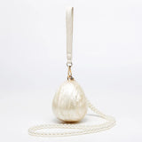 New Handbag Shoulder Crossbody Bag Special Shape Fashion Acrylic Shell Clutch Evening Bags Wedding Party Women Bead Luxury Brand