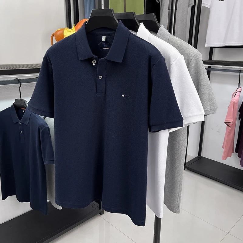 Men's Refined Short Sleeve Polo Shirt | Business Casual