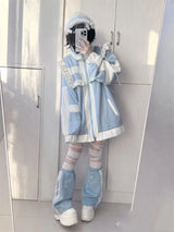 Women's Y2K Ruffle Zip-Up Jacket
