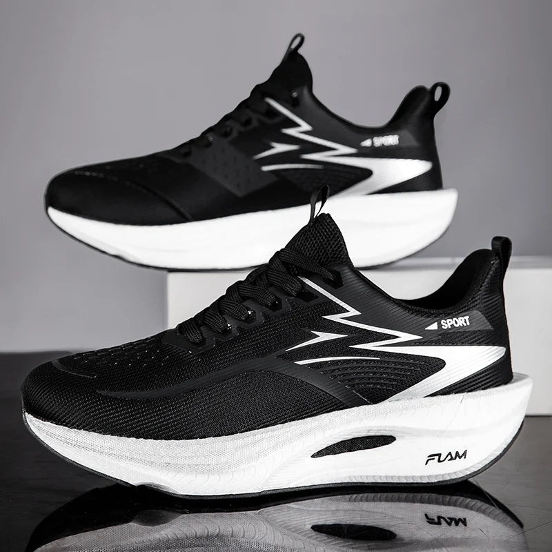 Marathon Running Shoes — Carbon Board, Air Cushion, Breathable & Lightweight Sneakers for Men & Women