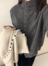 Women's Stand Collar Knit Cardigan
