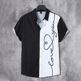 Men’s Summer 3D Graffiti Blossom Shirt