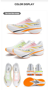 IRUNSVAN T800 Carbon Plate Running Shoes - Lightweight Racing Shoes for Men & Women - Marathon Training, Cushioned & Anti-Slip
