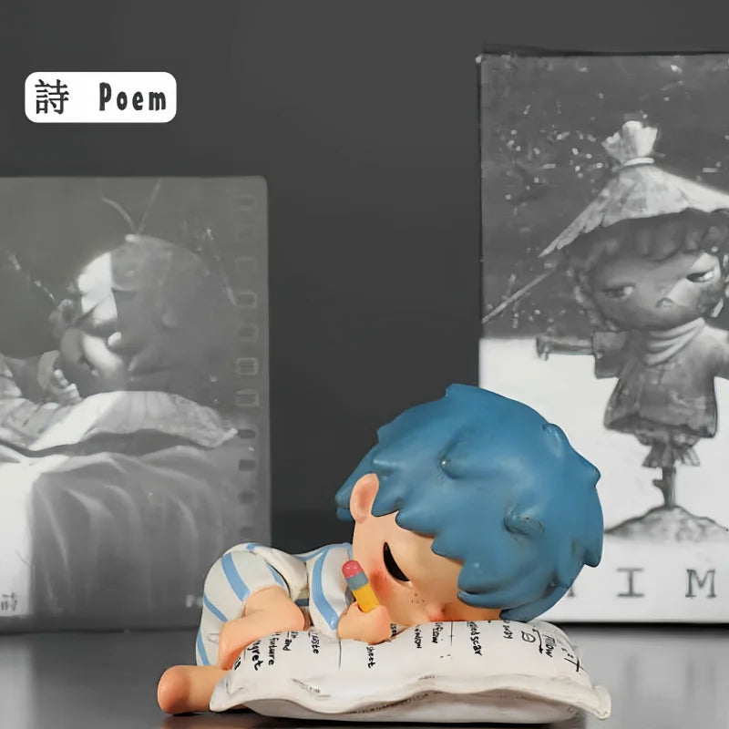 POP MART Hirono The Mime Series Figure Anime Cartoon Action Figurine Blind Box Toys Doll Cute Mysterious Box Birthday Boys Gifts