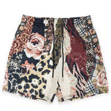 Rose Embroidered Hip Hop Shorts