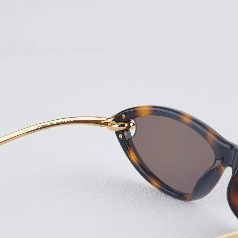 Luxury Cat Eye Tortoiseshell Sunglasses – UV400