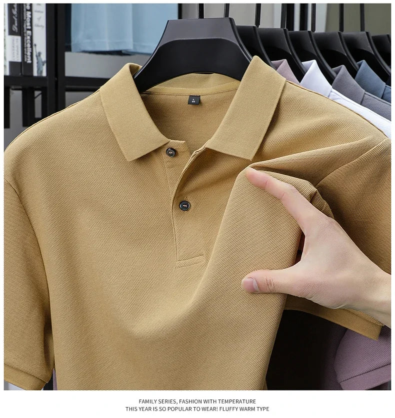 Men's Premium Cotton Polo Shirt – 19 Colors