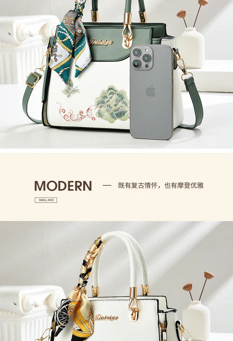 Women's Patchwork Shoulder & Crossbody Bag