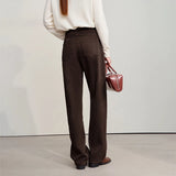 AMII Wide-Leg Cotton Jeans | Warm Winter Denim for Women