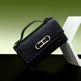 Letter Print Crossbody Satchel