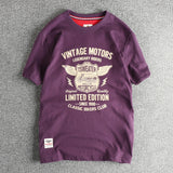 Men's Vintage Motorcycle Cotton T-Shirt