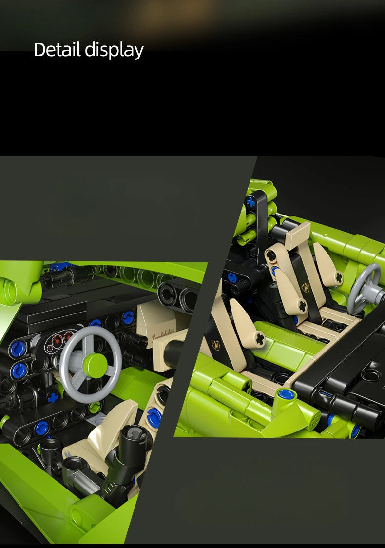 Technical racing car model RC building block sports car 1:14 DIY supercar bricks Educational toys Children and adults gifts