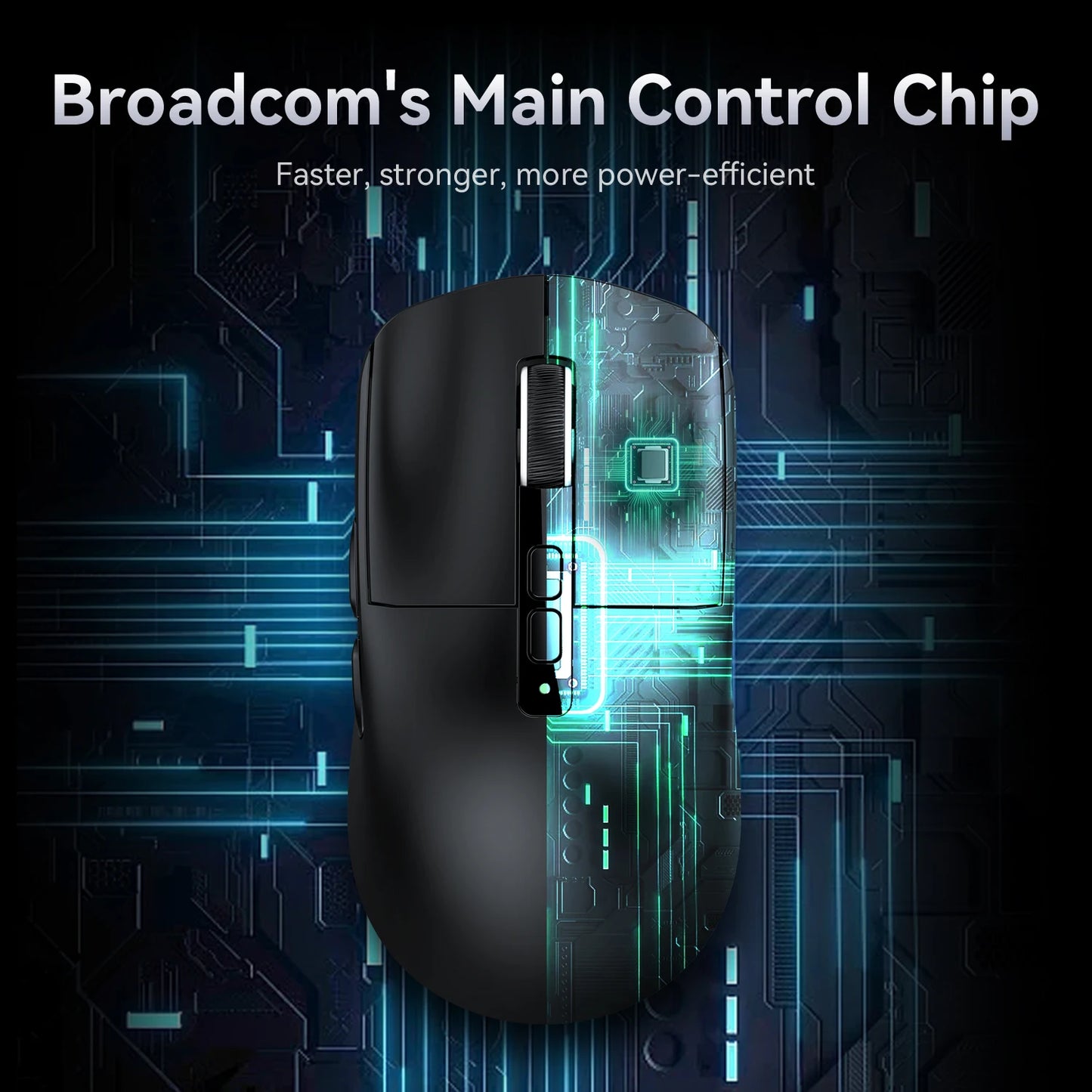 Attack Shark X6 Wireless Mouse RGB Touch Magnetic Charging Base PAW3395 Tri-Mode Connection Macro Gaming Mouse
