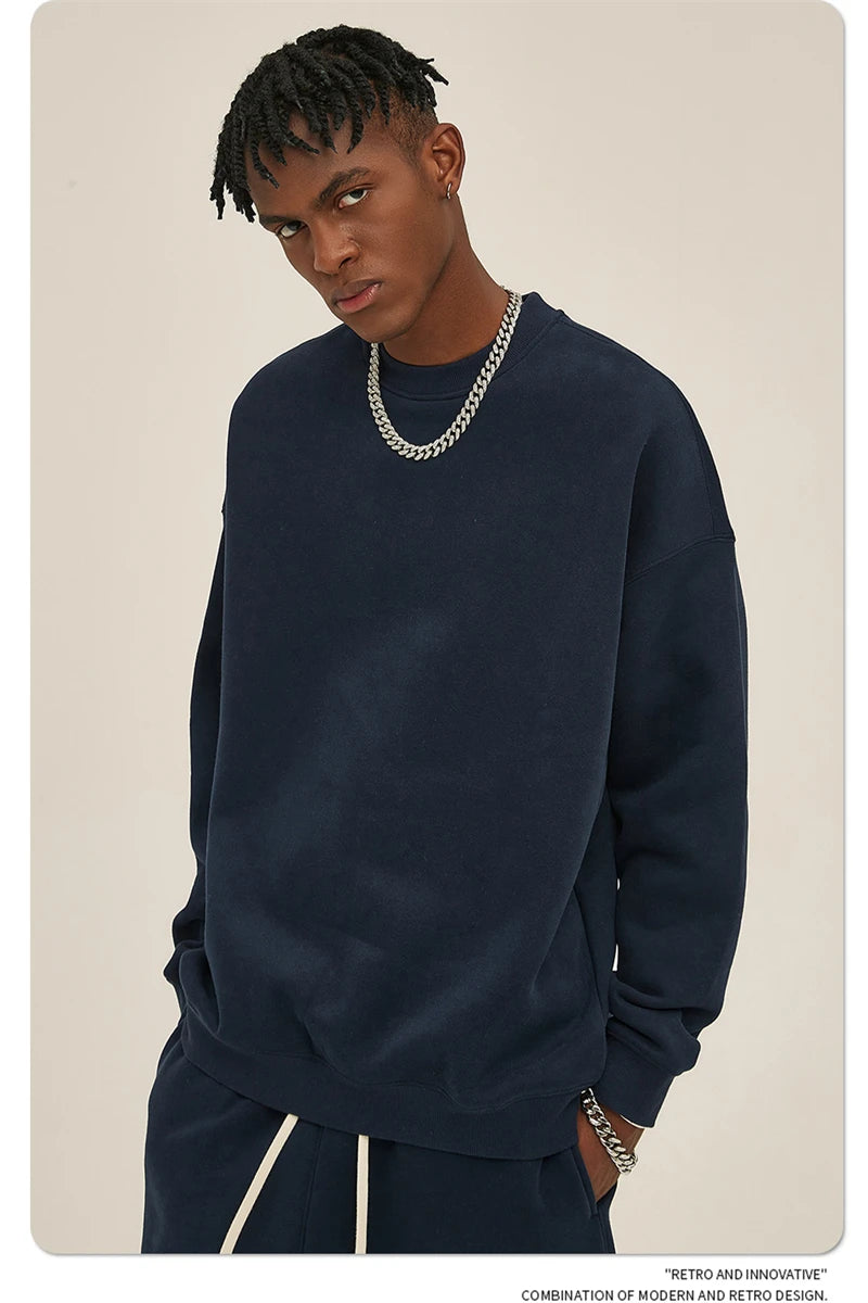Men's 350gsm Fleece Crewneck Sweatshirt