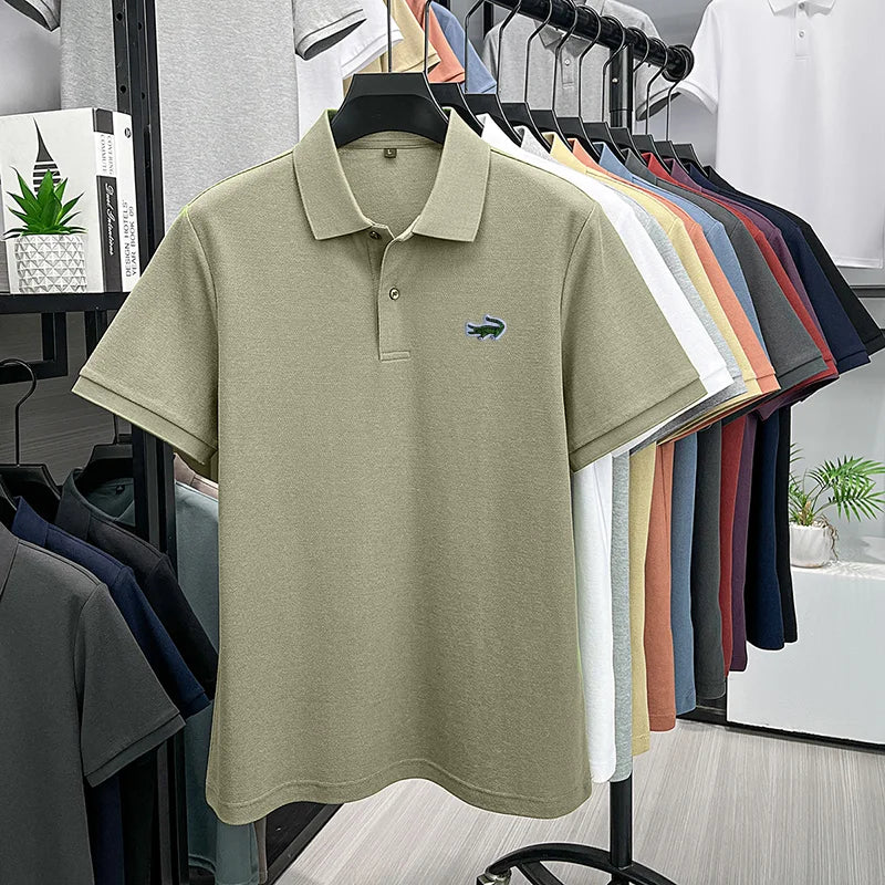 Men's Cotton Embroidered Polo Shirt