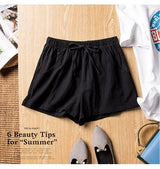 High-Waisted Linen-Style Bow Sash Shorts