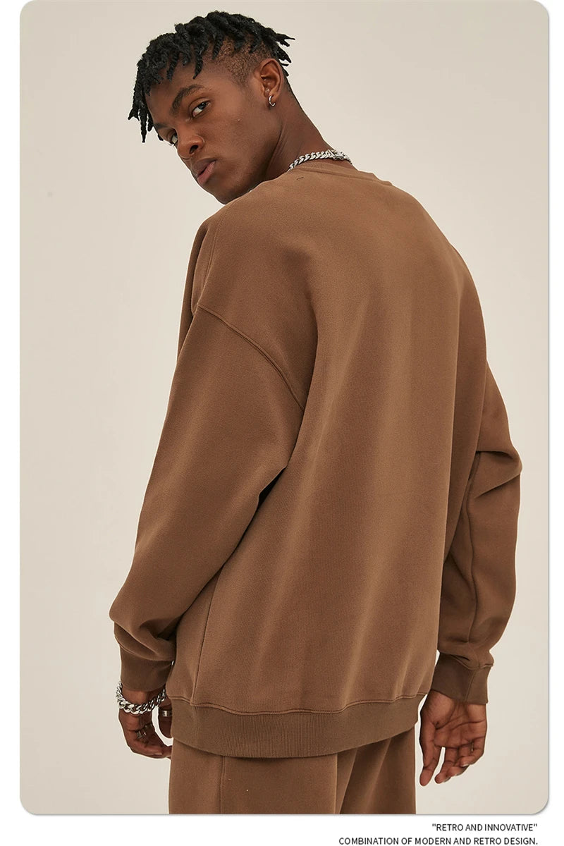 Men's 350gsm Fleece Crewneck Sweatshirt
