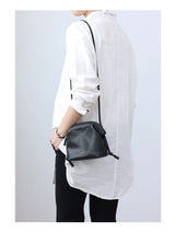 Women's Real Leather Crossbody Bags Luxury Designer Soft Black Shoulder Bag Cowhide Small Size Versatile Fashion Purses