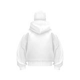 2025 Men's and Women's Balaclava Y2K Gothic Harajuku Winter Fashion Double Hooded Sportswear Men's Hooded Mask Zipper Sportswear