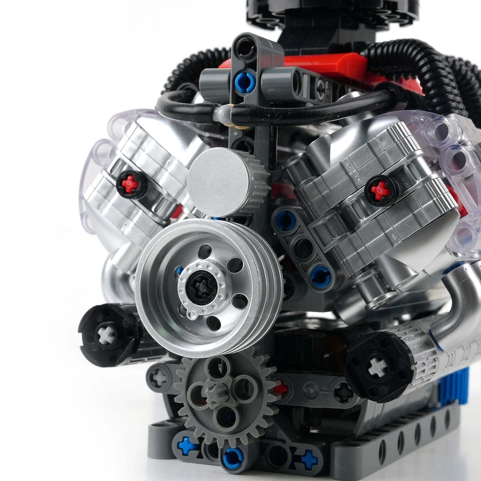 MOULD KING 10171 Technical Motorized LSX454 V8 Engine Building Block Toys Educational Car Bricks Children MOC Toys Gift For Kids