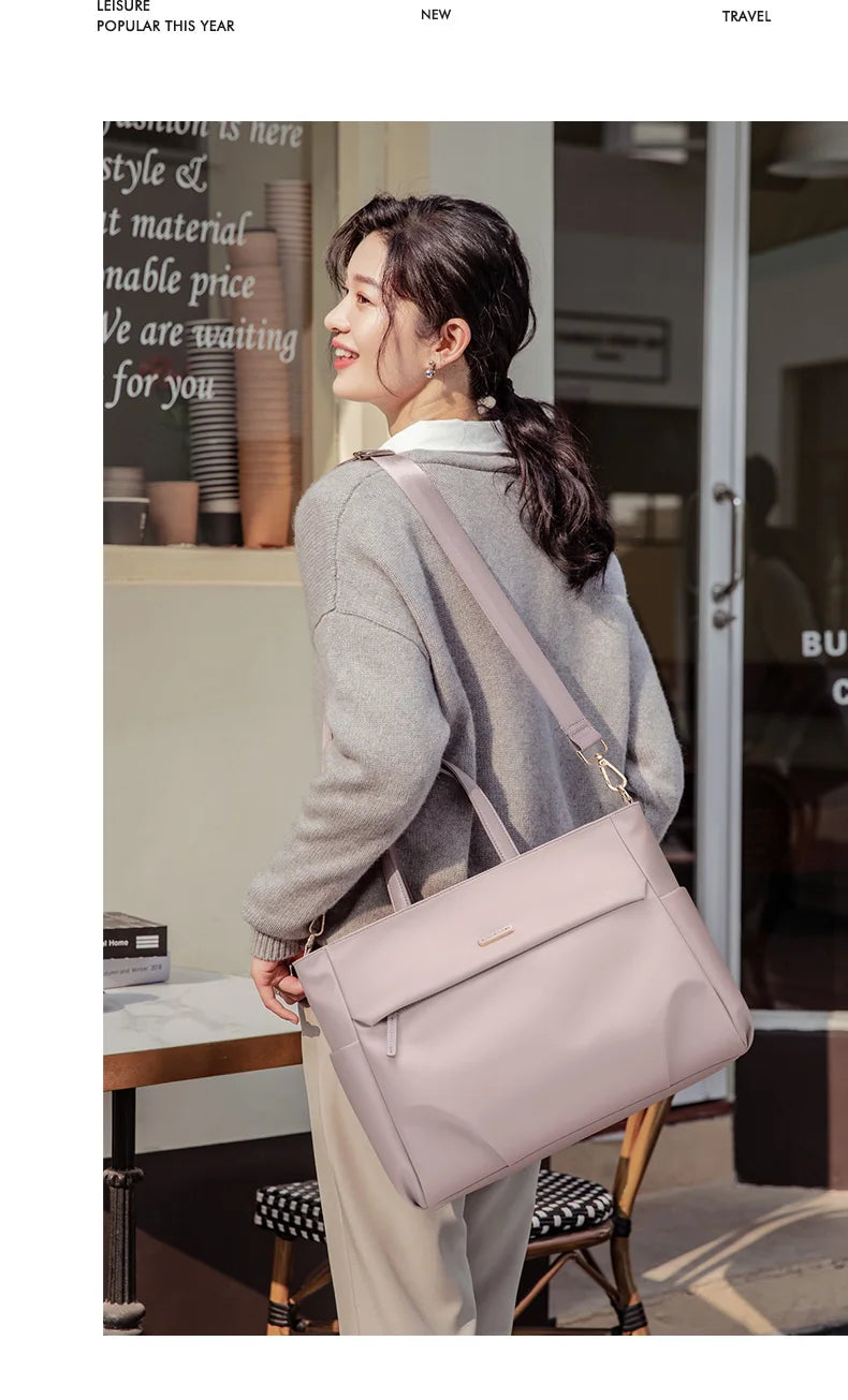 GOLF Women Business Handbag Briefcase Laptop Bag 15 Inch Waterproof Work Office Bag for Ladies Commuter Shoulder Bags Computer