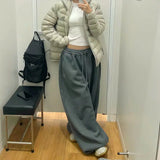 Women's High-Waist Wide-Leg Sweatpants