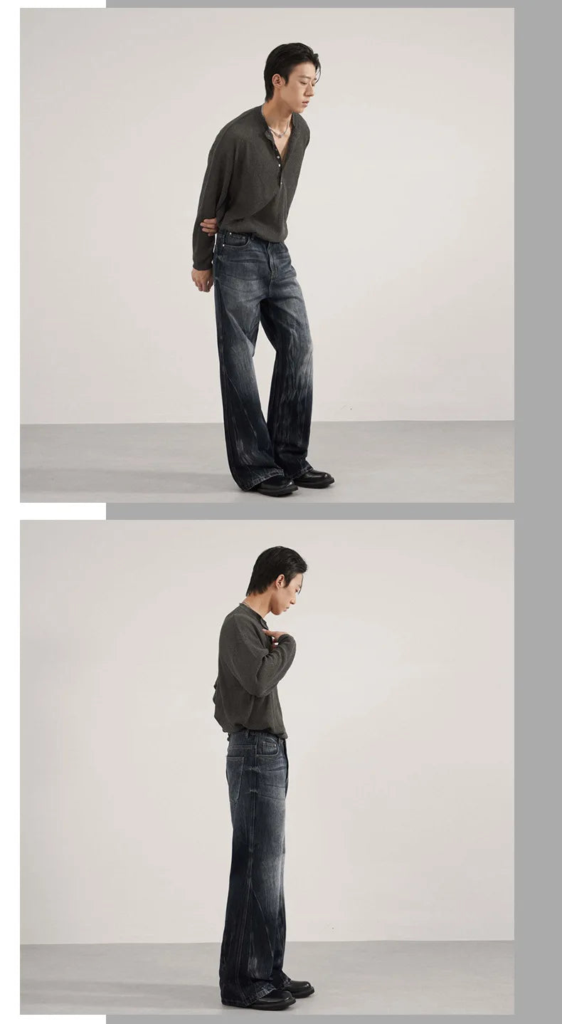 Men's Blue-Gray Relaxed Fit Jeans