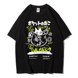 Kawaii Cat Print Graphic Tee – Unisex Streetwear