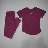 Women's Seamless Yoga Set with High-Waist Leggings