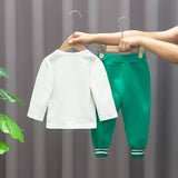 3pcs Set Kids Boys Clothes Baseball Coat+T-Shirt+Pant Spring Autumn Letter Print Sweatshirts Black Sports Casual Outfits Clothes