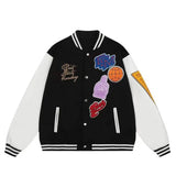 Trendy Embroidered Baseball Jacket