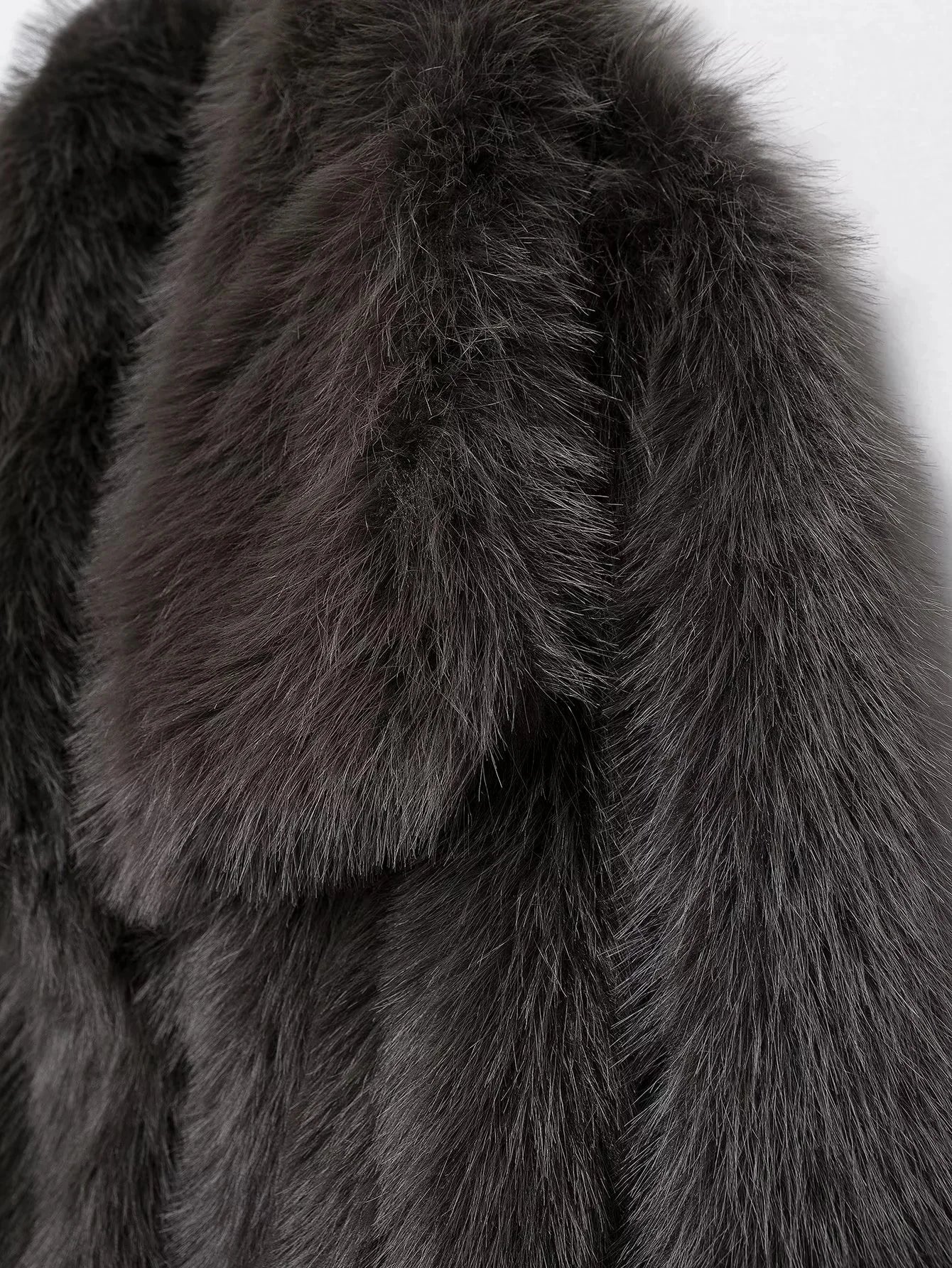 Elegant Faux Fur Oversized Coat