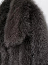 Elegant Faux Fur Oversized Coat