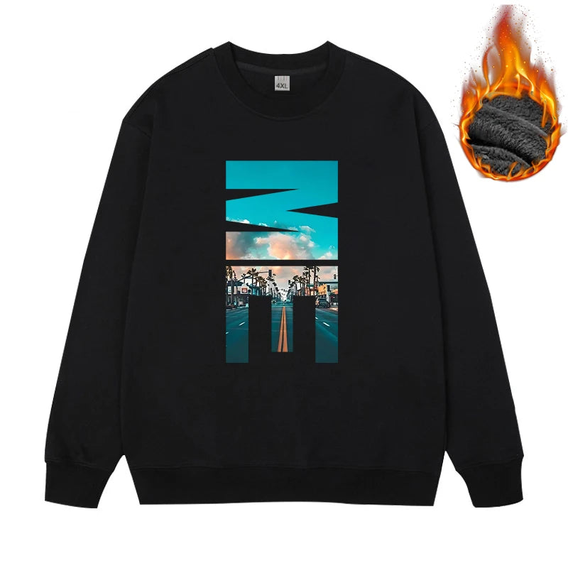 Men's Plus Size Fleece Sweatshirt XL–7XL