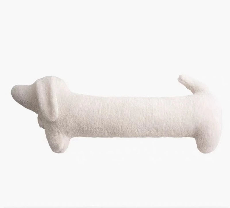 2025 Cartoon Animal Dachshund Pillow Plush Sausage-shaped Pillow Cute Cushion Nap Pillow Lumbar Pillow Bedroom Neck Pillow