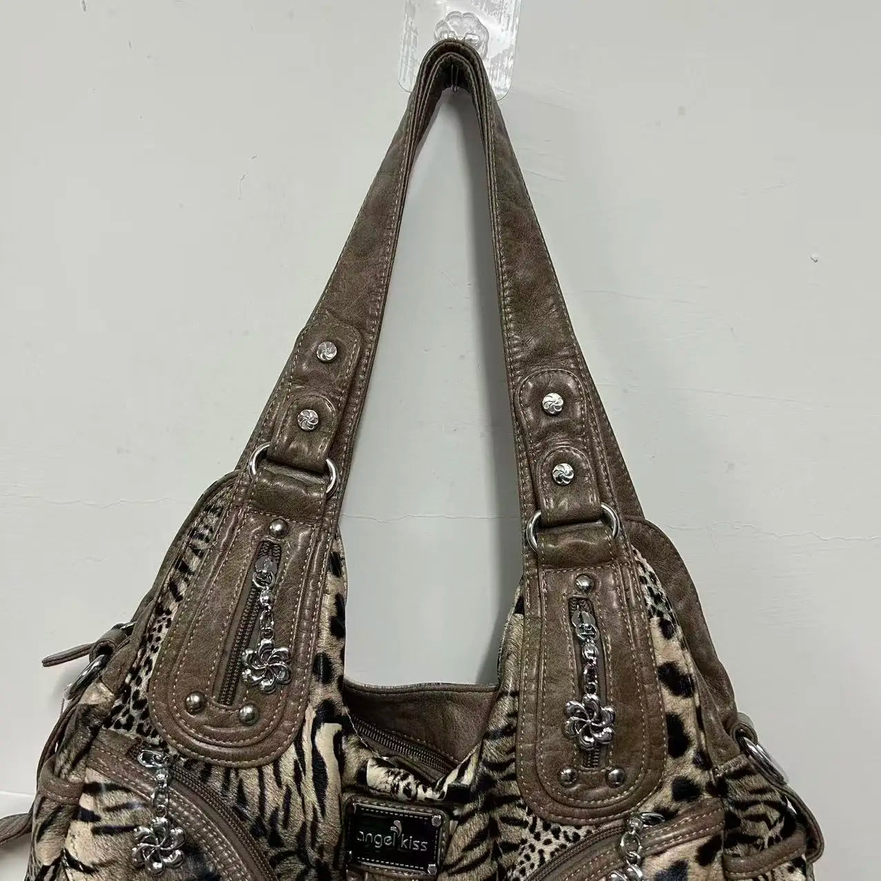 Women Handbags Fashion Leopard Shoulder Bag Large Tote Top-handle Shopping Pack Multifunctional Satchel Lady Hobos  Big Purse