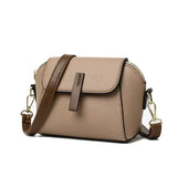 Women Solid Color PU Flap Crossbody Shoulder Bag Casual Daily Wear Versatile Fashion Handbag For Outdoor