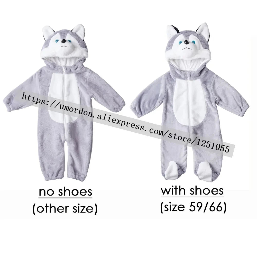 Umorden Baby & Toddler Animal Romper | Cozy Plush Cartoon Coverall